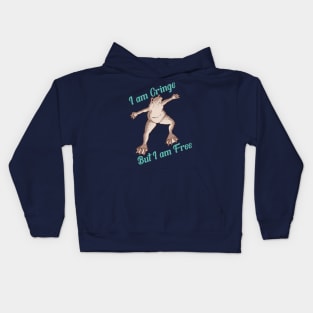 I Am Cringe But I Am Free Kids Hoodie